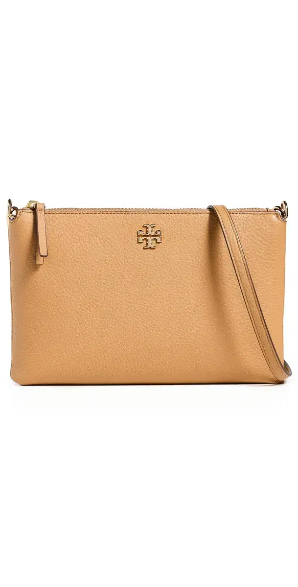 Mercer Pebbled Zip Crossbody Bag Tiramisu One Size