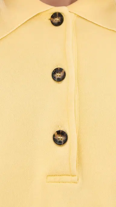 La Ligne Garment Washed Howard Polo Butter M | Thumbnail 6 La Ligne Garment Washed Howard Polo Butter M | Thumbnail 6