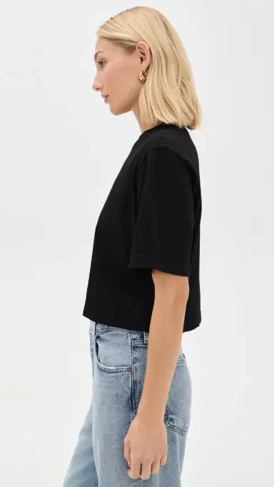 Cotton Citizen The Tokyo Crop Tee Jet Black | Thumbnail 4 Cotton Citizen The Tokyo Crop Tee Jet Black | Thumbnail 4