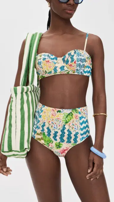 HUNTER BELL Swim Bikini Bottoms Morning Glory S | Thumbnail 4