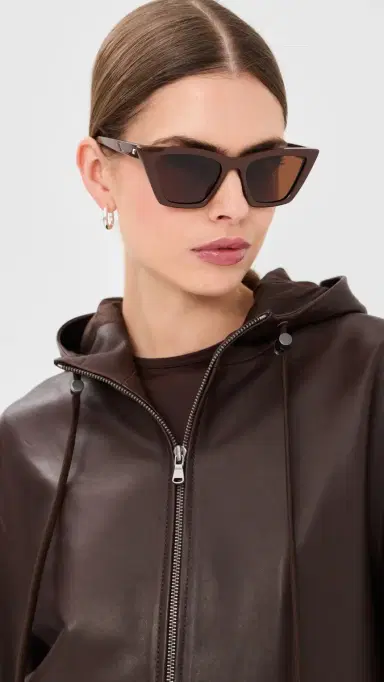 Le Specs Velodrome Sunglasses Cocoa One Size | Thumbnail 3