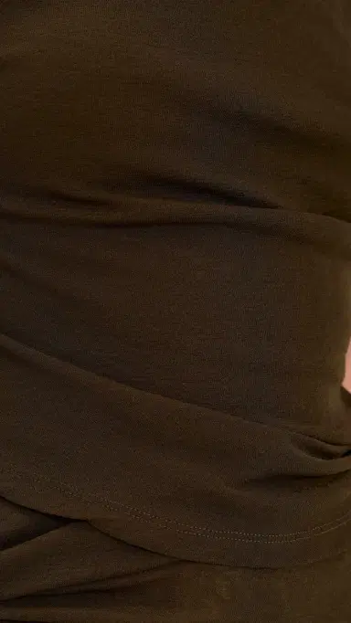 Ganni Marl Mesh Tie Knot Tank Top Demitasse 38 | Thumbnail 6