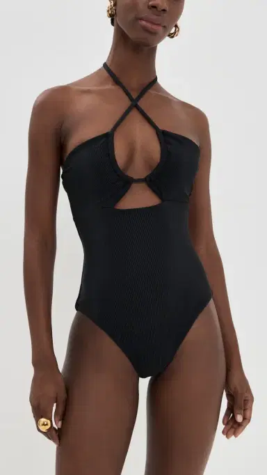BEACH RIOT Phoenix One Piece Black L | Thumbnail 2