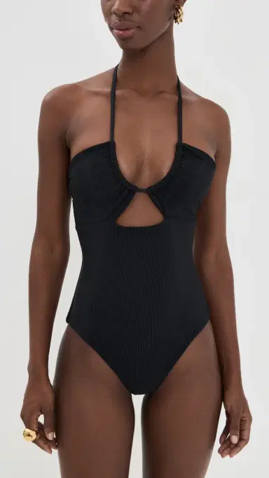 BEACH RIOT Phoenix One Piece Black L | Thumbnail 5