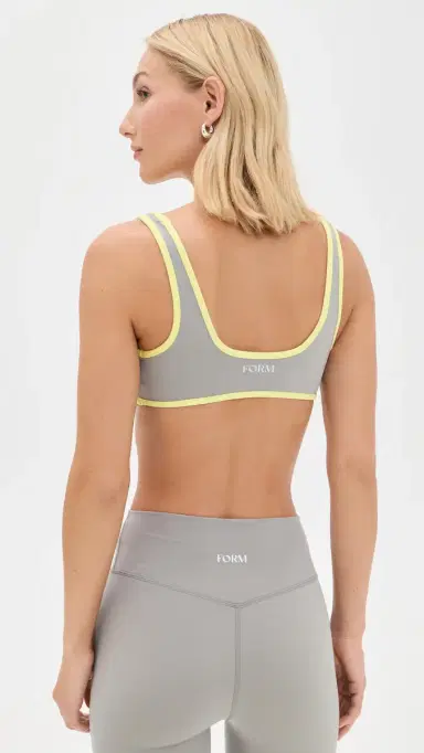 FORM Curved Hem Bra Slate/Lemon L | Thumbnail 3 FORM Curved Hem Bra Slate/Lemon L | Thumbnail 3