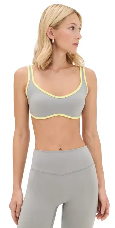 FORM Curved Hem Bra Slate/Lemon L | Thumbnail 1 FORM Curved Hem Bra Slate/Lemon L | Thumbnail 1