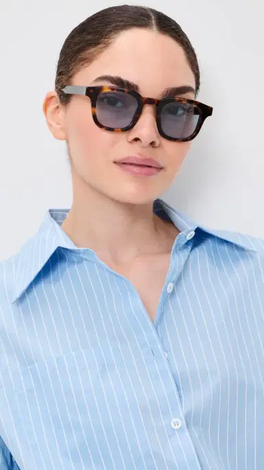 Jimmy Fairly Calvi Eyeglasses Brown Tortoiseshell One Size | Thumbnail 3