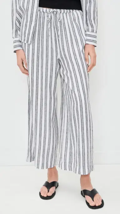 Z Supply Perfect Striped Pants White | Thumbnail 2 Z Supply Perfect Striped Pants White | Thumbnail 2