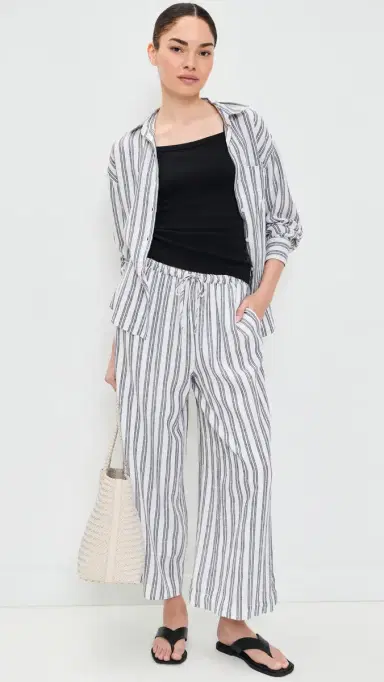 Z Supply Perfect Striped Pants White | Thumbnail 5 Z Supply Perfect Striped Pants White | Thumbnail 5