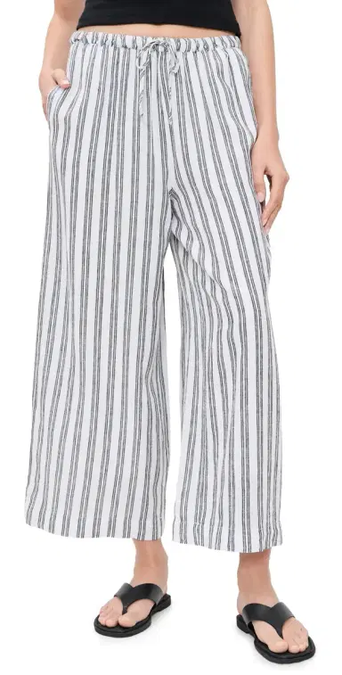 Z Supply Perfect Striped Pants White | Thumbnail 1 Z Supply Perfect Striped Pants White | Thumbnail 1