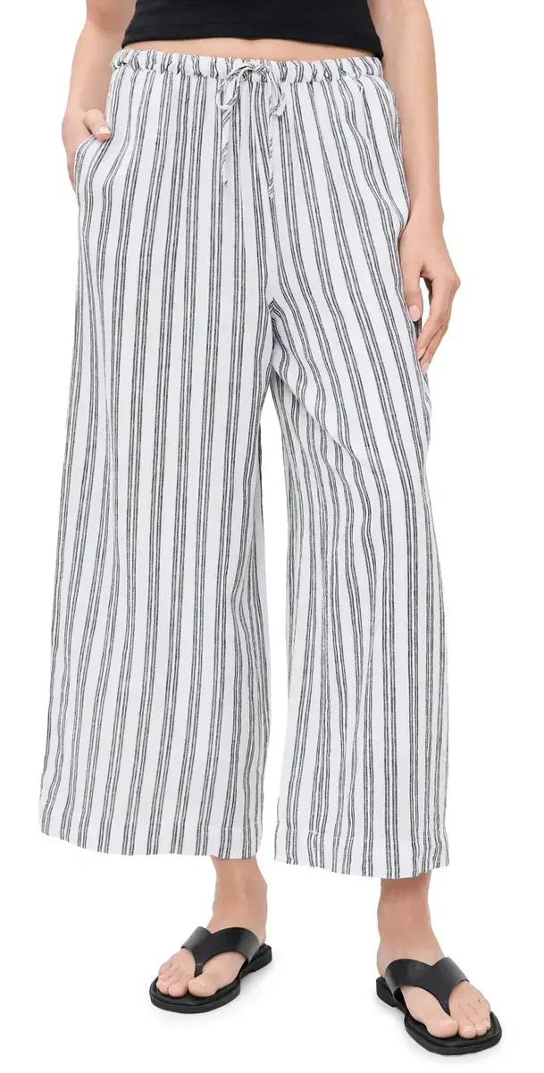 Perfect triped Pants White