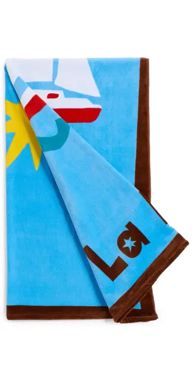 Jonathan Adler Playa La Mer Beach Towel Blue One Size | Thumbnail 1