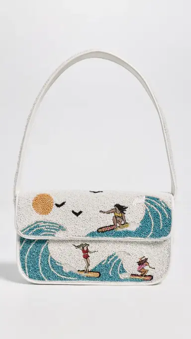 Staud Tommy Beaded Shoulder Bag Surf Babes | Thumbnail 2