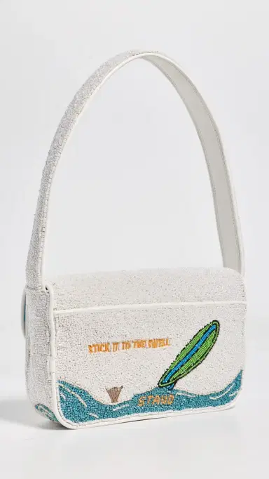 Staud Tommy Beaded Shoulder Bag Surf Babes | Thumbnail 4