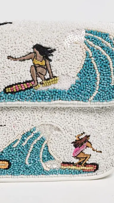 Staud Tommy Beaded Shoulder Bag Surf Babes | Thumbnail 5