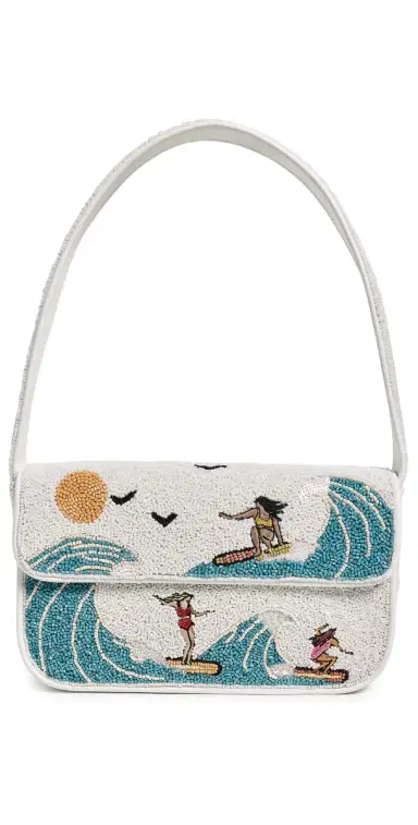 Staud Tommy Beaded Shoulder Bag Surf Babes | Thumbnail 1
