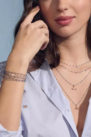 Gigi Clozeau Azurite Classic Gigi Necklace - Yellow | Thumbnail 3