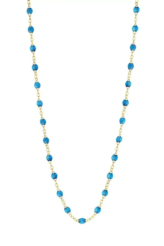 Gigi Clozeau Azurite Classic Gigi Necklace - Yellow Gold
