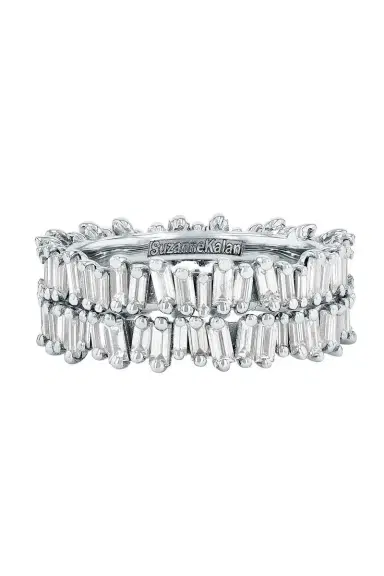 Suzanne Kalan Diamond Baguette Mini Ring Jacket | Thumbnail 1