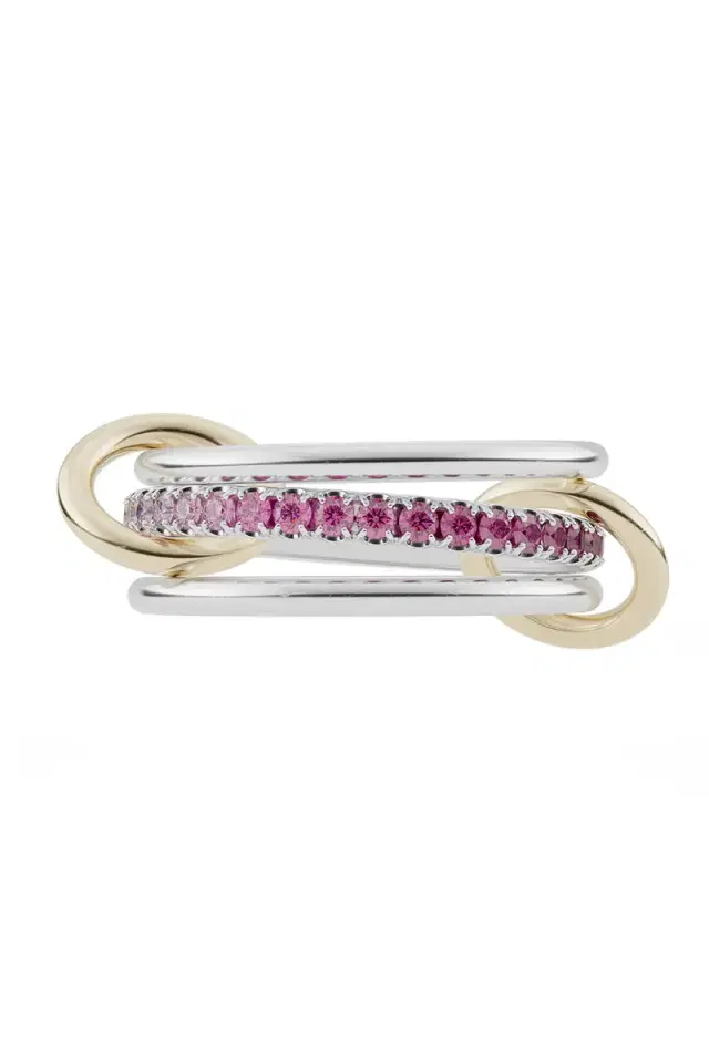 Spinelli Kilcollin Pink Sapphire Ombre Tigris SG Ring