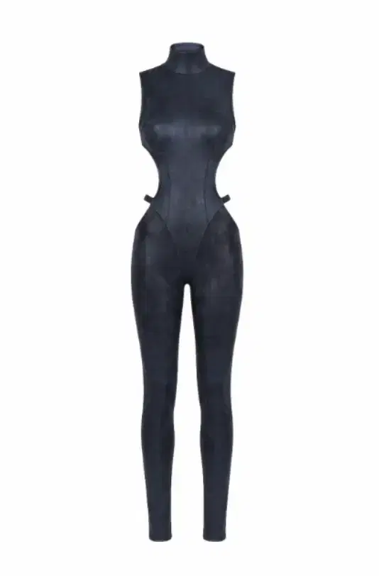 Mock Neck Jumpsuit with Cutout Detail