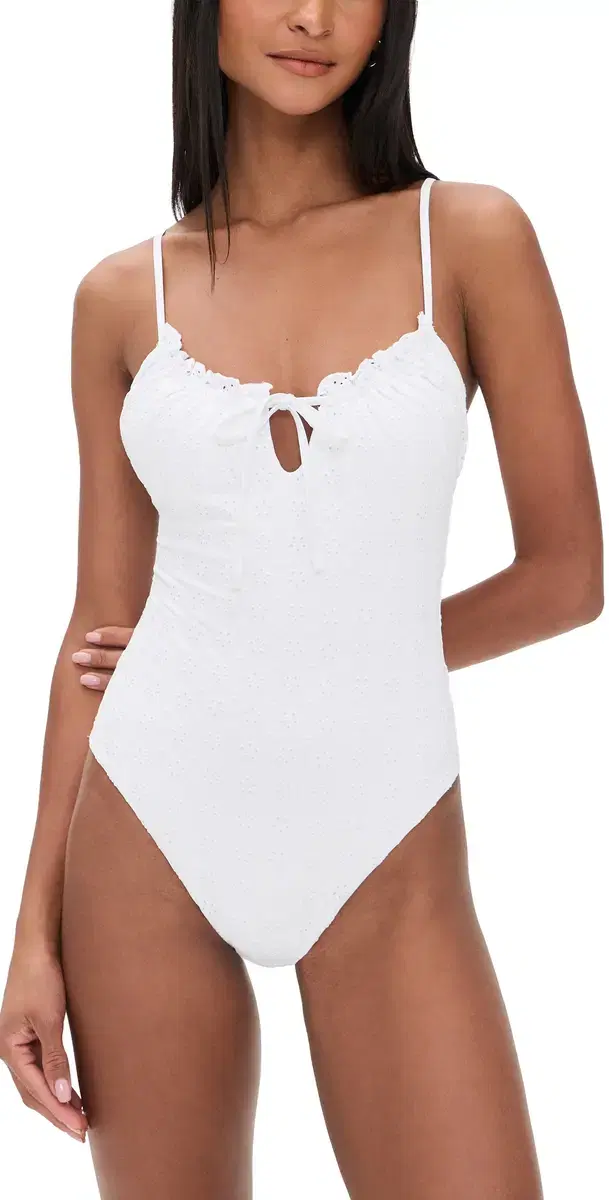Polo Ralph Lauren Floral Eyelet One Piece White