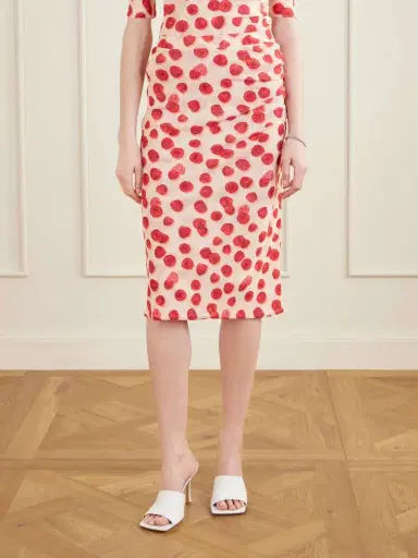 Stella McCartney Printed Mesh Midi Skirt | Thumbnail 3 Stella McCartney Printed Mesh Midi Skirt | Thumbnail 3