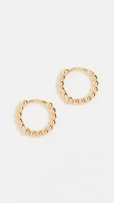 SHASHI Katerina Pebble Earrings Gold One Size | Thumbnail 2