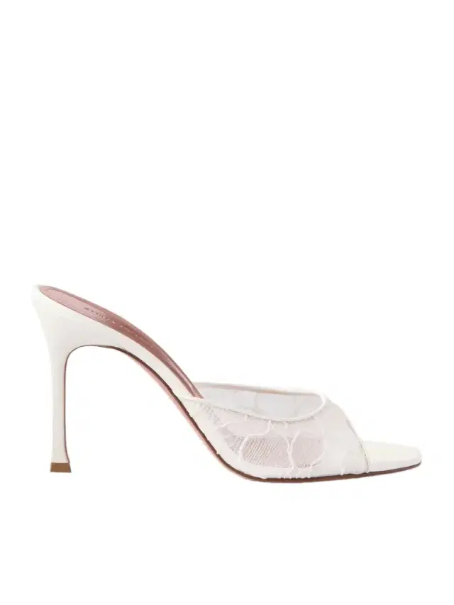 Amina Muaddi Alexa 95 Satin And Corded-lace Sandals