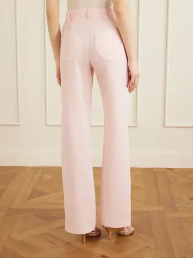 VIOLANTE NESSI Rota Belted Pleated Wool-crepe Straight-leg Pants | Thumbnail 4