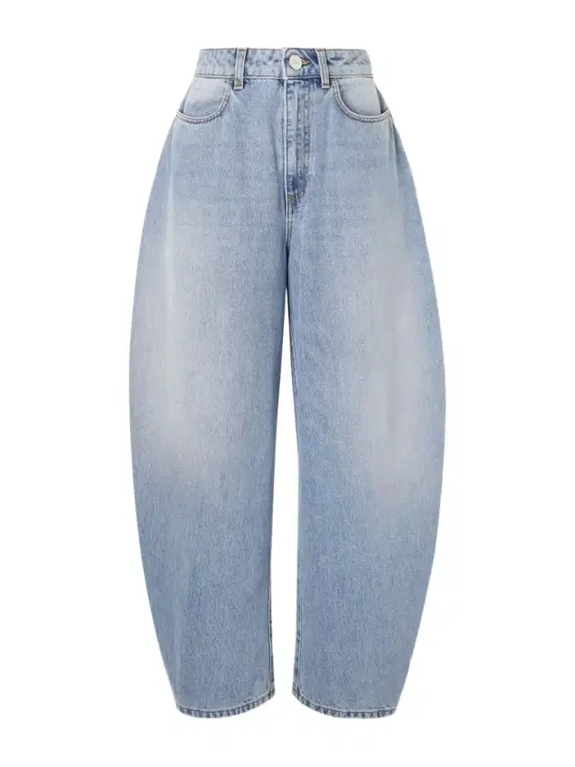 High-rise Barrel-leg Jeans