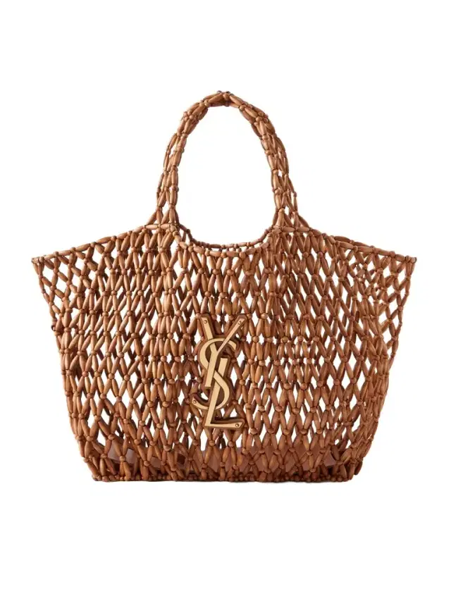 Icare Beaded Wood Tote