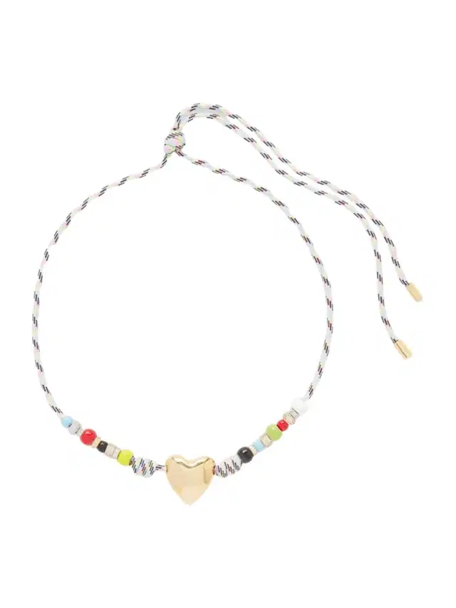 Amor Wrap Gold-plated And Cord Beaded Necklace