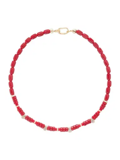 Martha Calvo Alba Gold-plated Glass Necklace | Thumbnail 1