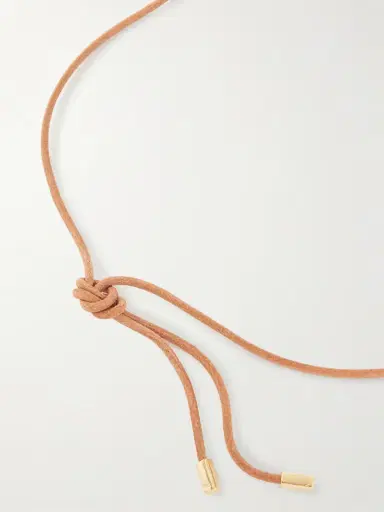 Martha Calvo Raya Suede Beaded Necklace | Thumbnail 3