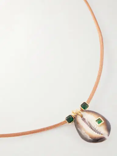 Martha Calvo Raya Suede Beaded Necklace | Thumbnail 4