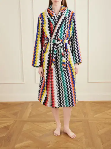 Missoni Home Hooded Striped Cotton-terry Robe | Thumbnail 2 Missoni Home Hooded Striped Cotton-terry Robe | Thumbnail 2
