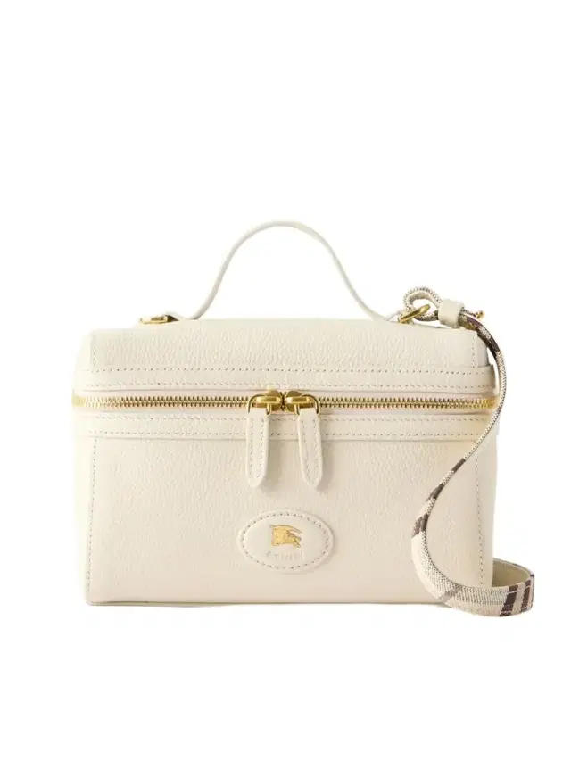Textured-leather Vanity Case