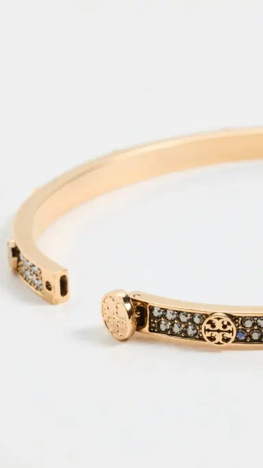 Tory Burch Miller Stud 5 Hinge Bracelet Tory Gold/Crystal | Thumbnail 4