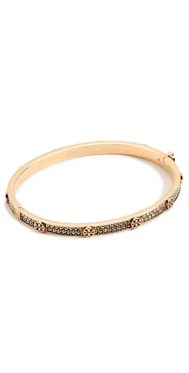 Tory Burch Miller Stud 5 Hinge Bracelet Tory Gold/Crystal | Thumbnail 1