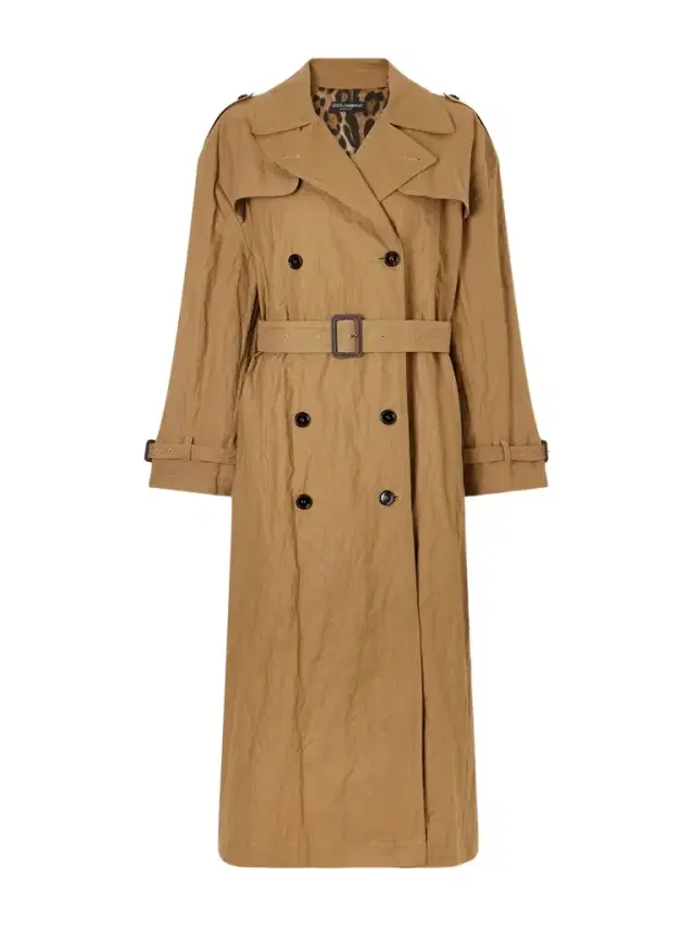 Double-breasted Cotton-blend Canvas Trench Coat