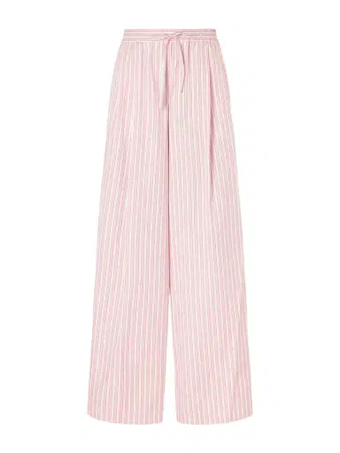 Dolce & Gabbana Pleated Striped Cotton-poplin Wide-leg Pants | Thumbnail 1 Dolce & Gabbana Pleated Striped Cotton-poplin Wide-leg Pants | Thumbnail 1
