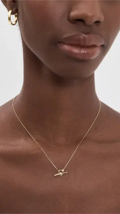 SHASHI Porter Necklace Gold One Size | Thumbnail 3