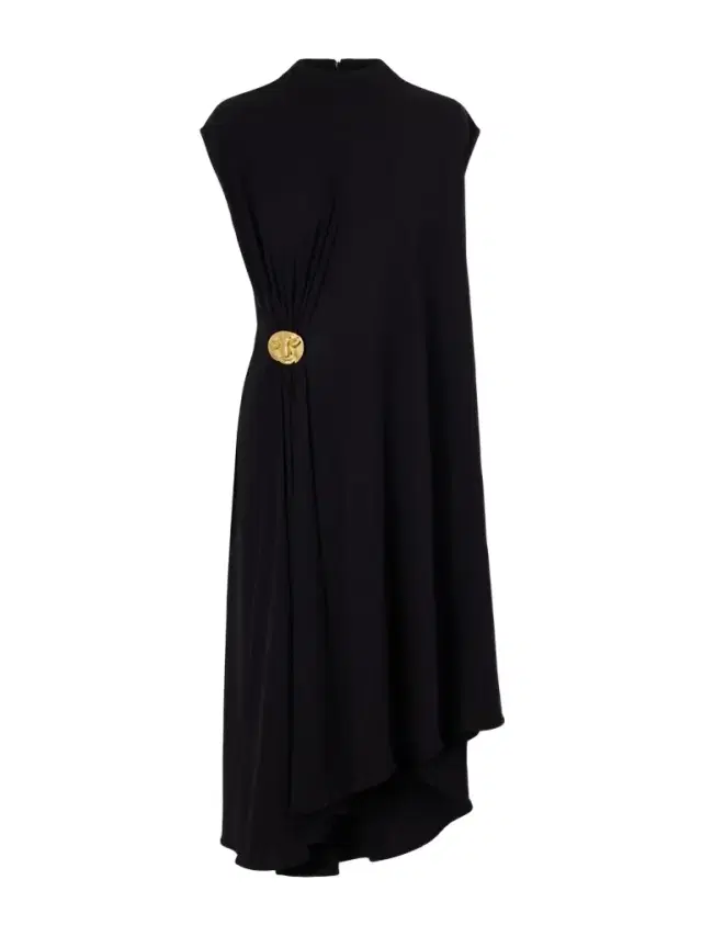 Embellished Jersey Midi Dress