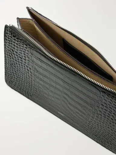 TOTEME Threefold Croco-embossed Leather Clutch | Thumbnail 6 TOTEME Threefold Croco-embossed Leather Clutch | Thumbnail 6