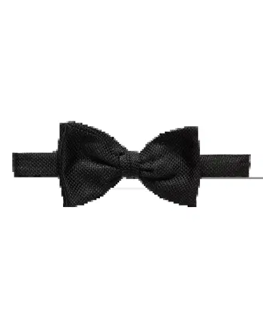 Eton Textured Silk Ready-Tied Bow Tie | Thumbnail 2