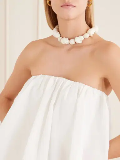 Patou Bloomer Faille Mini Dress | Thumbnail 4 Patou Bloomer Faille Mini Dress | Thumbnail 4