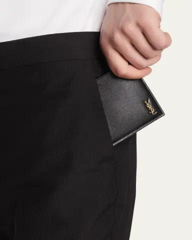Saint Laurent Men's YSL East-West Logo Bi-Fold Wallet | Thumbnail 2 Saint Laurent Men's YSL East-West Logo Bi-Fold Wallet | Thumbnail 2