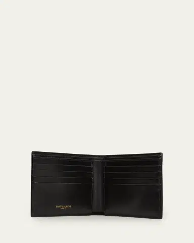 Saint Laurent Men's YSL East-West Logo Bi-Fold Wallet | Thumbnail 3 Saint Laurent Men's YSL East-West Logo Bi-Fold Wallet | Thumbnail 3