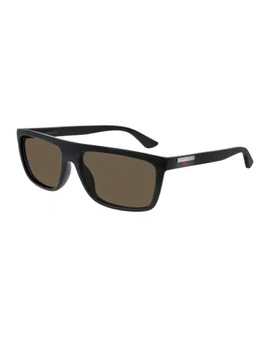 Gucci Men's Web Square Flat-Top Injection Sunglasses | Thumbnail 3
